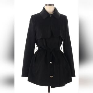 H&M Black Trench Coat with Belt